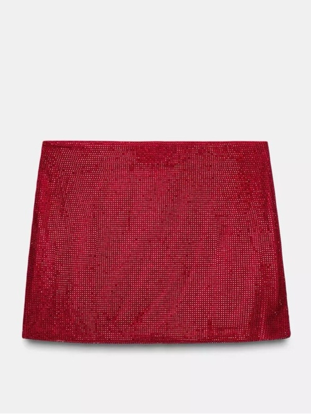 Zara Red Sequin Mini Skirt